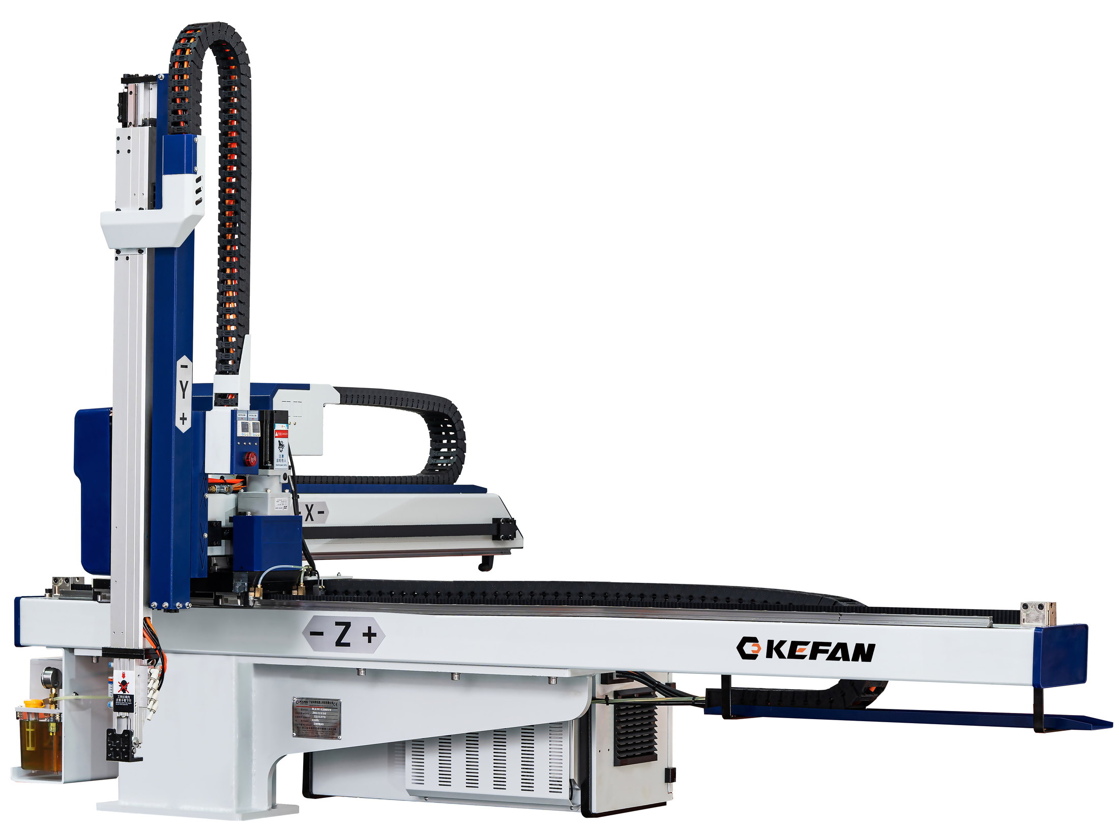 Kefan blue five axis servo robot for injection molding