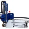 KEFAN blue-gray top-entry servo robot detail for injection molding