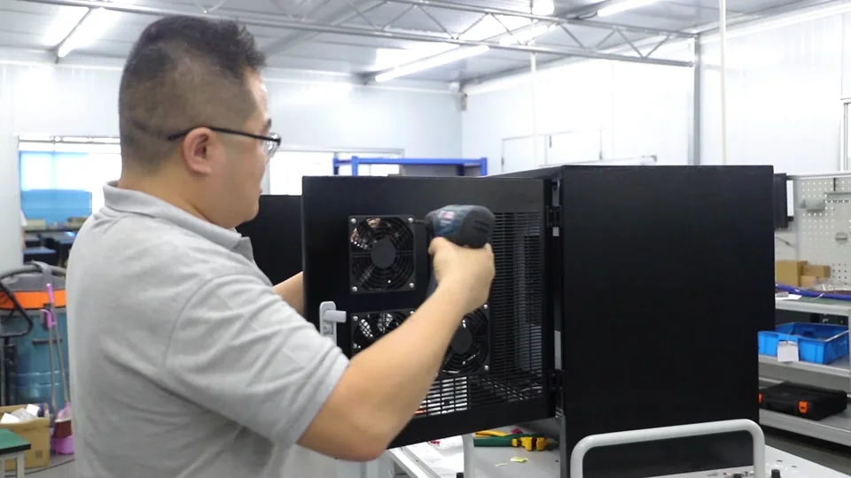 Industrial robot controller assembly and inspection