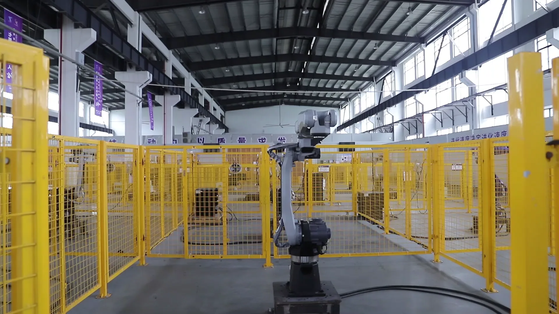 Six-axis industrial robot motion validation test cell