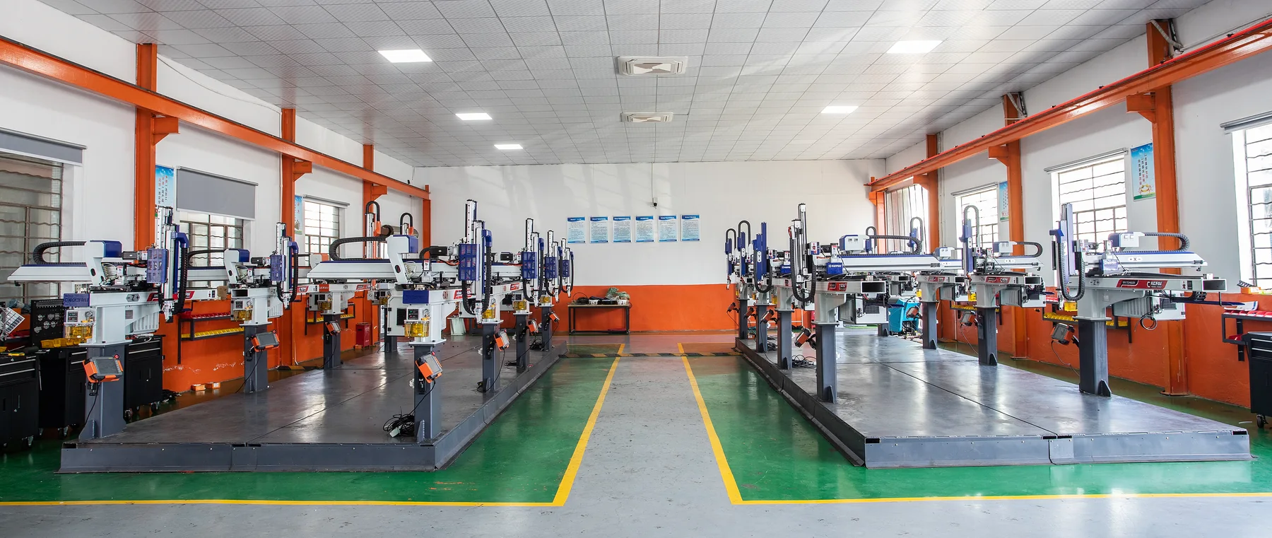 KEFAN injection molding robot factory line for custom robot manufacturing